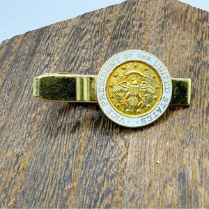 Vice President of the United States gold tone tie clip tie bar